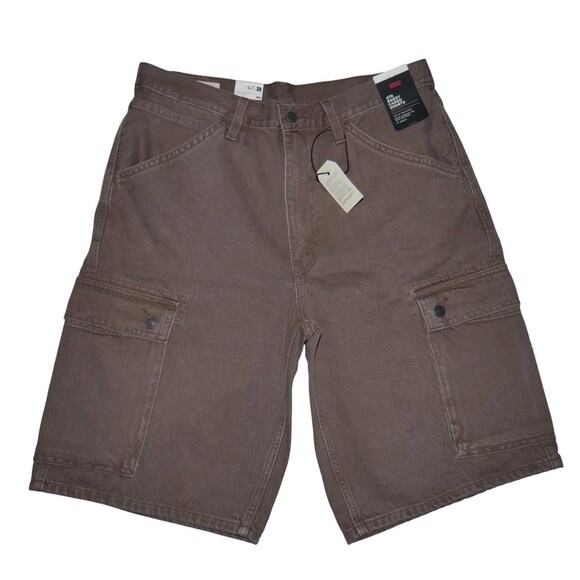 Levi's 478 Baggy Jean Shorts Mens Cargo Jorts Brown Sizes 31 34 42 NWT - Picture 4 of 16